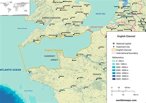 how deep is the english channel|english channel on the map.